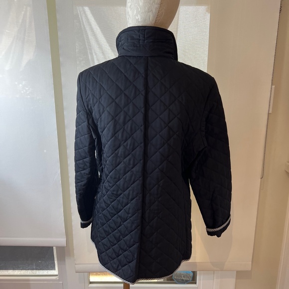 Black Supply & Demand Quilted Jacket , Checker Pi[ping,  W/Snap Button Closure - Picture 4 of 8